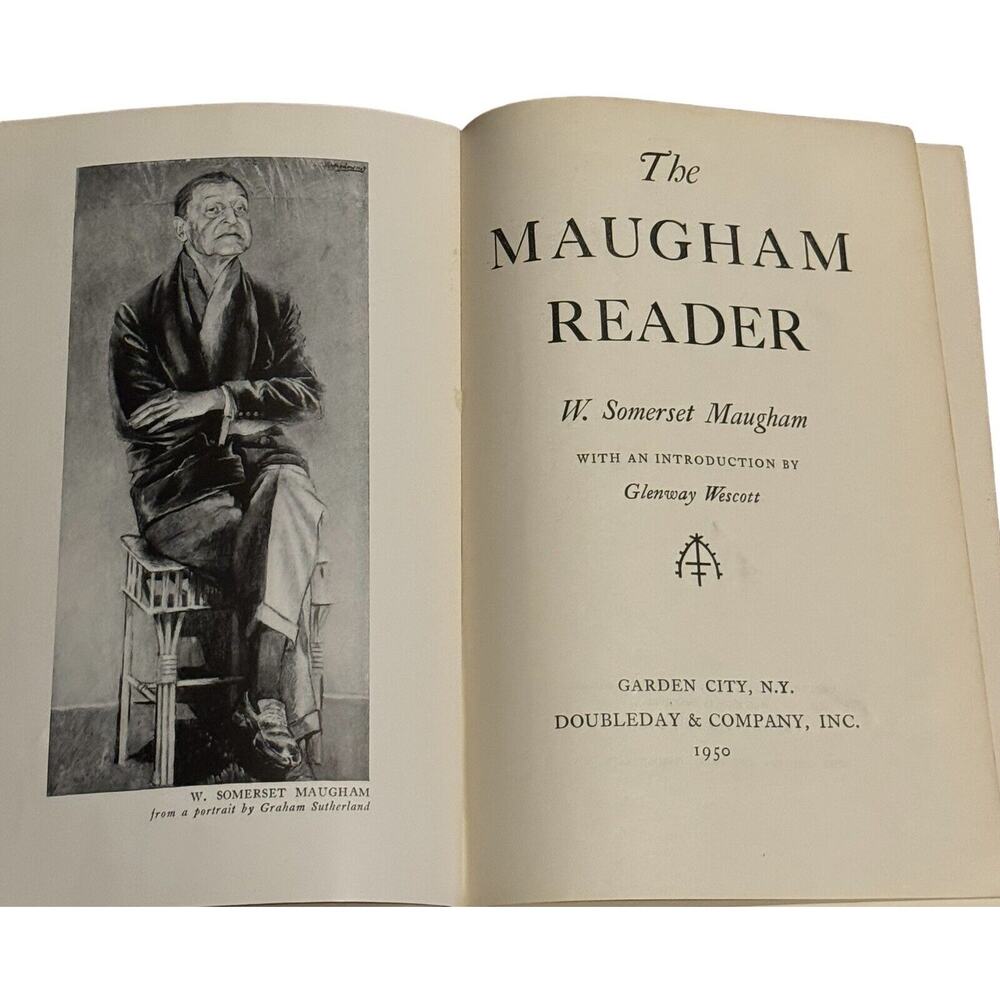 The Maugham Reader Book VTG‎ 1950 Hardcover Short Stories Door Of Opportunity